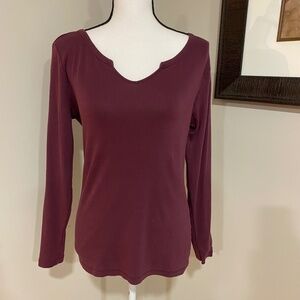 *TIME AND TRU* Purple Long Sleeve Shirt Size Medium (8-10)